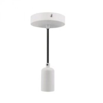 Lámpara Techo Candil Base E27 Bassic Plata Brillante Aksi color blanco