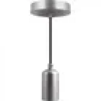 Lámpara Techo Candil Base E27 Bassic Plata Brillante Aksi color gris
