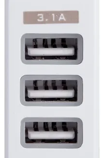 Cargador Ridgeway Triple Usb v8 Turbo Carga Rapida 3.1A