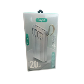 Power Bank 20,000Mha Pl-18 Con Cables Tipoc V8 Iphone Buytity