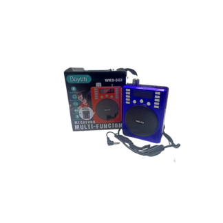 Bocina Megafono Buytity Doble Bateria Altavoz Bluettoth (Incluye Baterías Y Micrófono) Wks-562