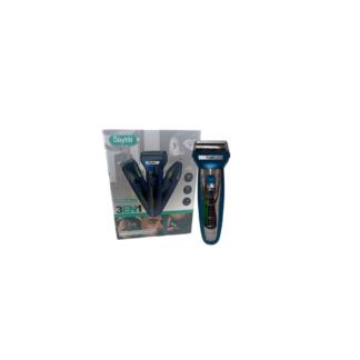 Maquina De Afeitar Eléctrica 3 En 1 Afeita Barba, Corta Cabello Y Depila Bellos Nasales Mr-070