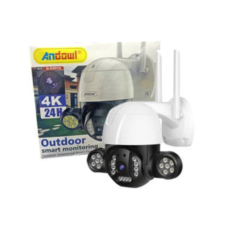 camara ip 4k exterior doble cámara sensor de movimiento micrófono altavoz visión nocturna