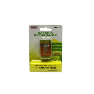 pila bateria recargable 9v