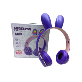 diadema bluetooth con orejas de conejo p47r