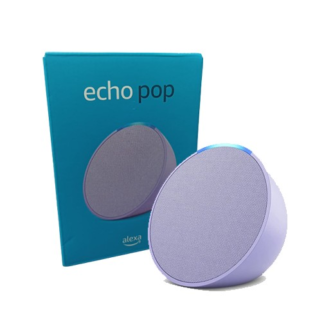 amazon alexa echo pop asistente de voz 1ra generación, inalámbrico, wifi, bluetooth, blanco