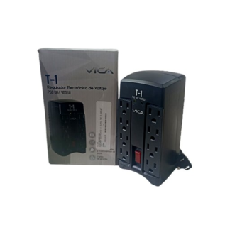 regulador vica t-1 8 salidas 750va 400w indicador led
