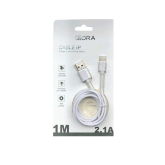 cable iphone 2.1a 1m 1hora cab179