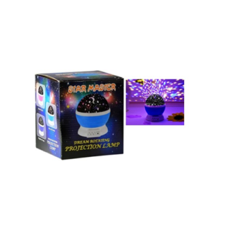 lampara estrellas usb noche proyector giratorio
