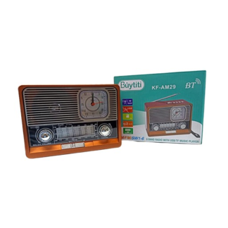radio bocina fm am con reloj kf-am29