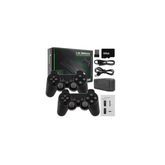 consola m8 de juegos retro inalámbrica plus and play salida hdmi 4k 10,000 juegos 64gb micro sd, 2 c