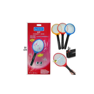 raqueta mata moscas y mosquitos recargable