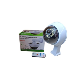 camara simulada ( dummy) con lámpara solar y control remoto qp2202