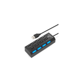hub usb 2.0 4 puertos con switchs pc laptop windows computadoras