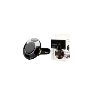 transmisor de auto vt-015 tr 017bcp, bluetooth. diseño redondo, jack auxiliar, puerto usb