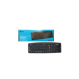 teclado multimedia alambrico one eka 612s