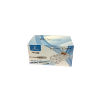 conector plug rj45 cable red utp internet cat 5e