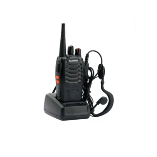 radio de comunicacion walkie-talkie manos libres con base para carga vhf/uhf fm d-88