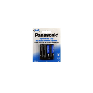baterías aaa panasonic paquete 4 piezas pilas original carbón