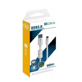 cable usb micro v8 carga y datos 1hora 1.5m