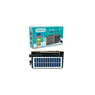 radio con lampara solar usb/am y fm kf-am17