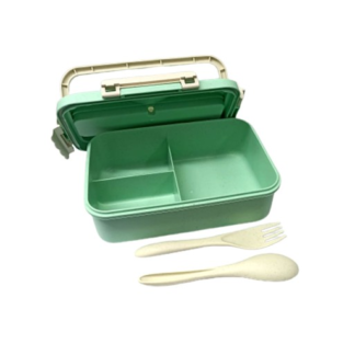 toper lounch box fh-235 con cubierto y agarradera de mano