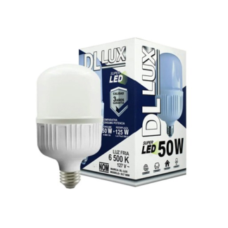 foco bala led 50w dlux luz fría 127 v