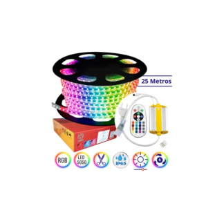 tira led rgb rollo 25m con control