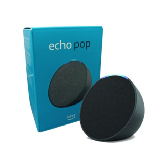 amazon alexa echo pop asistente de voz 1ra generación, inalámbrico, wifi, bluetooth, negro