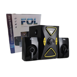 bocina teatro en casa bluettoth fs-241 2.1 canales multimedia
