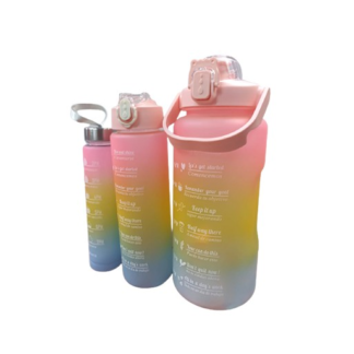 vaso trío motivacional 2000ml 900ml 500ml
