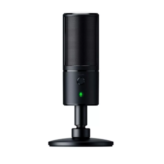 Micrófono Razer Seiren X condensador supercardioide y cardioide classic black
