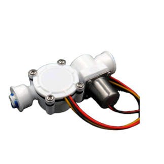 Valvula Solenoide de 2 Puntos Con Sensor De Flujo de Liquido Incorporado