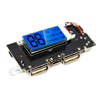 Cargador Dual de baterias 18650 de litio USB