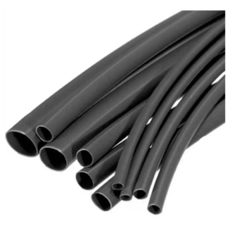 Termocontraíble Termofit por Metro en Diversos Diámetros 4 mm - 1m Negro