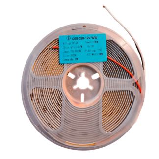 Tira LED Tipo COB Blanco Calido 3000k IP20 5Mts