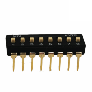 Dip switch 8 Canales Negro Con Pin Largo