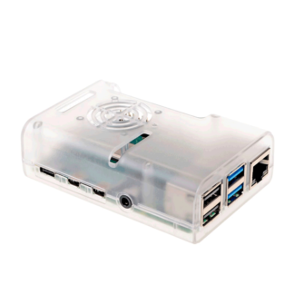 Case de arilico para Raspberry 4B Transparente