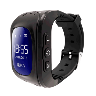 Reloj Smart Watch Con GPS Para Niños Q50 Negro