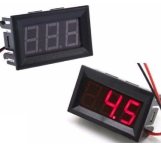 Voltimetro de 4.5 a 30v Color Rojo