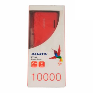 Powerbank ADATA 10,000mAh APT100- 10000M-5V-CRDOR Rojo