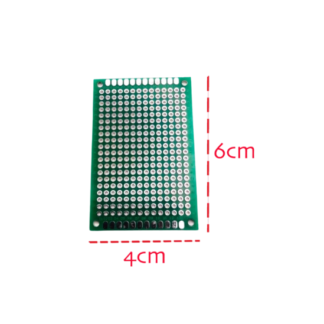 Baquelita 4X6 perforada doble cara