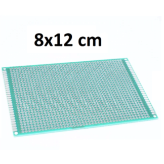 Baquelita 8X12 perforada doble cara