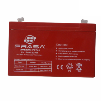 Bateria Sellada Frasa 6v 12AH / 20Hrs