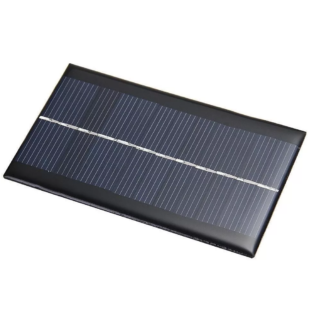 Panel Solar a 6V 1W 160mAh Dimensiones: 110×60.