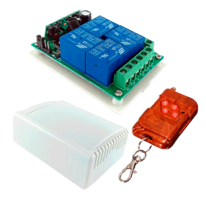 Control Universal RF de 433MHz De 4 Canales Con Tarjeta De 4 Relevadores