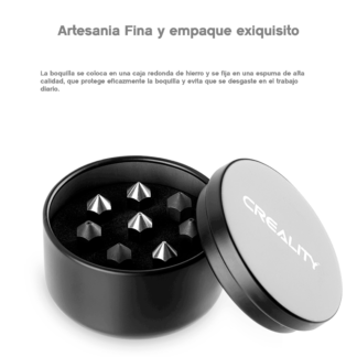 Kit De Boquillas Creality De Gama Alta (8pcs – 0.25, 0.4 y 0.6mm)