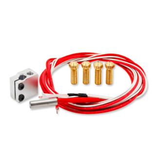Kit de Hot End con Termistor de 100k y 4 boquillas de impresora 3D
