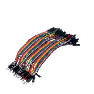Cables Dupont 10cm (Paquete de 40 Cables Dupont) Macho a Hembra