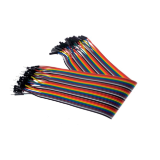 Cables Dupont 30cm (Paquete de 40 Cables Dupont) Macho Hembra